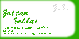 zoltan valkai business card